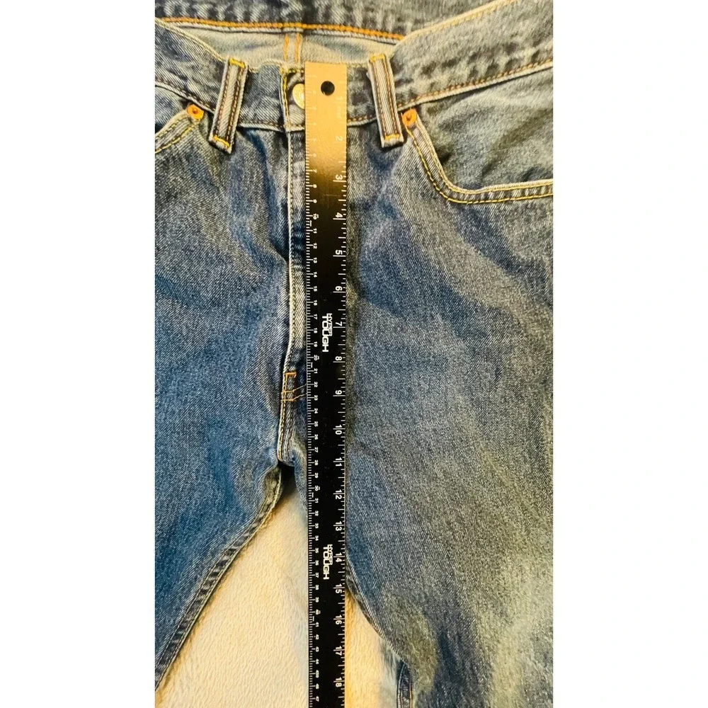 Levi's 505 Regular‎ Fit Jeans Mens 36x32 Medium Wash Straight Leg Cotton Denim